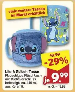 Famila Nord Ost Lilo & Stitch Tasse Angebot