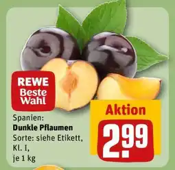REWE Dunkle Pflaumen Angebot