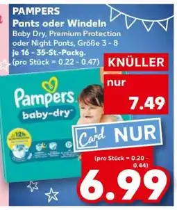 Kaufland PAMPERS Pants oder Windeln Angebot