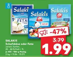 Kaufland SALAKIS Schafskäse oder Feta Angebot