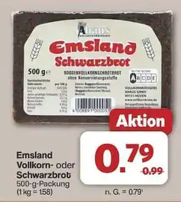 Famila Nord Ost Emsland Vollkorn- oder Schwarzbrot Angebot