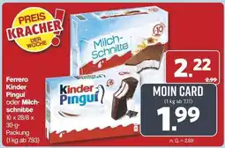 Famila Nord Ost Ferrero Kinder Pingui oder Milch-Schnitte Angebot