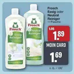 Famila Nord Ost Frosch Essig oder Neutral Reiniger Angebot