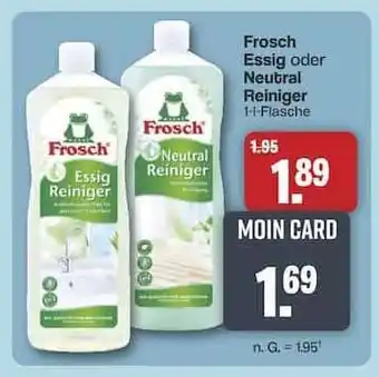 Famila Nord Ost Frosch Essig oder Neutral Reiniger Angebot