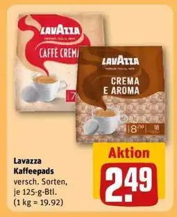 REWE LAVAZZA Kaffeepads Angebot
