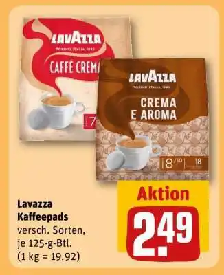 REWE LAVAZZA Kaffeepads Angebot
