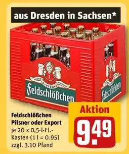 REWE Feldschlößchen Pilsner oder Export Angebot