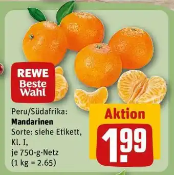 REWE Mandarinen Angebot