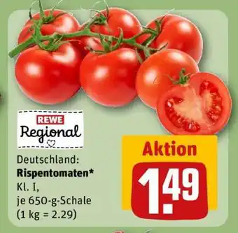 REWE Deutschland: Rispentomaten Angebot