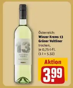 REWE Winzer Krems 13 Grüner Veltliner Angebot