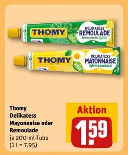 REWE Thomy Delikatess Mayonnaise oder Remoulade Angebot