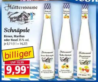 Norma HÜTTENSAUSE Schnäpsle Angebot