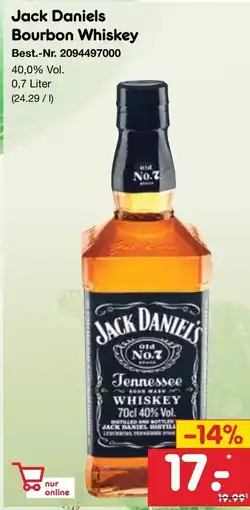 Netto Marken-Discount Jack Daniels Bourbon Whiskey Angebot