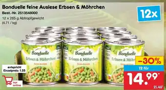 Netto Marken-Discount Bonduelle feine Auslese Erbsen & Möhrchen Angebot