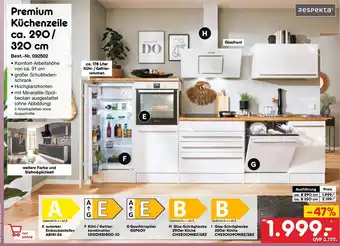 Netto Marken-Discount respekta Premium Küchenzeile ca. 290/320 cm Angebot