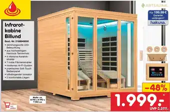 Netto Marken-Discount ARTSAUNA Infrarotkabine Billund Angebot