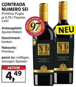 Lösch Depot CONTRADA NUMERO SEI Primitivo Puglia Angebot