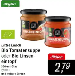 KONSUM Little Lunch Bio Tomatensuppe oder Bio Linseneintopf Angebot