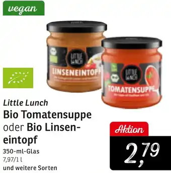 KONSUM Little Lunch Bio Tomatensuppe oder Bio Linseneintopf Angebot