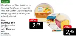 KONSUM Maza Hummus Trio oder Hummus Angebot