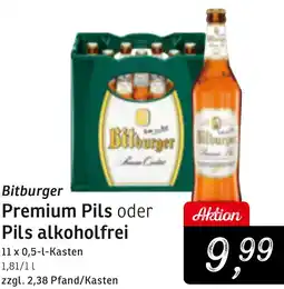 KONSUM Bitburger Premium Pils oder Pils alkoholfrei Angebot