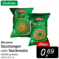 KONSUM Wurzener Salzstangen oder Salzbrezeln Angebot