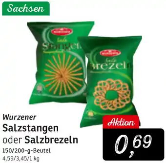 KONSUM Wurzener Salzstangen oder Salzbrezeln Angebot