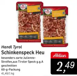 KONSUM Handl Tyrol Schinkenspeck Heu Angebot