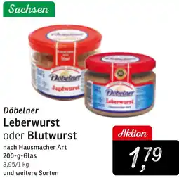 KONSUM Döbelner Leberwurst oder Blutwurst Angebot