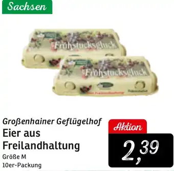 KONSUM Großenhainer Geflügelhof Eier aus Freilandhaltung Angebot