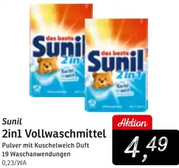KONSUM Sunil 2in1 Vollwaschmittel Angebot