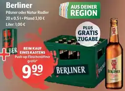 Getränke Hoffmann Berliner Pilsner oder Natur Radler Angebot