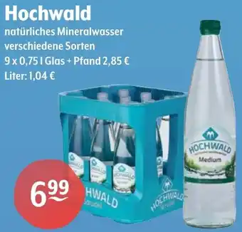 Getränke Hoffmann Hochwald natürliches Mineralwasser Angebot
