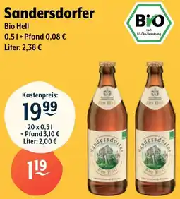 Getränke Hoffmann Sandersdorfer Bio Hell Angebot