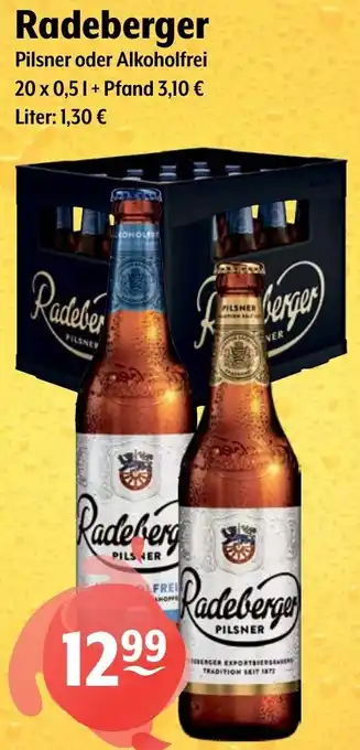 Getränke Hoffmann Radeberger Pilsner oder Alkoholfrei Angebot