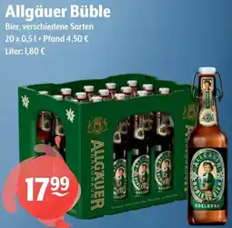 Getränke Hoffmann Allgäuer Büble Bier Angebot
