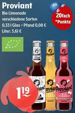 Getränke Hoffmann Proviant Bio Limonade Angebot