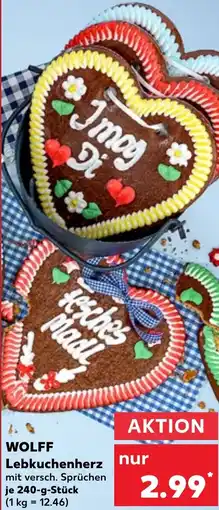 Kaufland WOLFF Lebkuchenherz Angebot