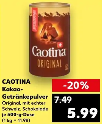 Kaufland CAOTINA Kakao Getränkepulver Angebot