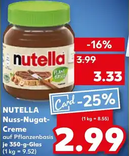 Kaufland NUTELLA Nuss-Nugat Creme Angebot