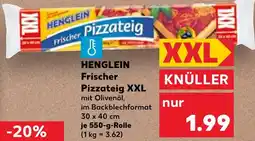 Kaufland HENGLEIN Frischer Pizzateig XXL Angebot