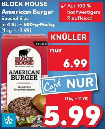 Kaufland BLOCK HOUSE American Burger Angebot