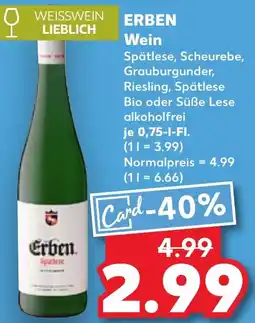 Kaufland ERBEN Wein Angebot