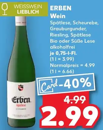 Kaufland ERBEN Wein Angebot