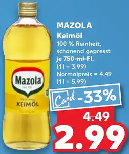 Kaufland MAZOLA Keimöl Angebot