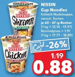 Kaufland NISSIN Cup Noodles Angebot