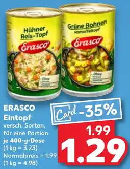Kaufland ERASCO Eintopf Angebot