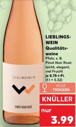 Kaufland LIEBLINGSWEIN Qualitätsweine Angebot