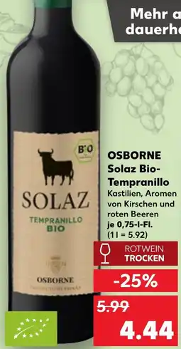 Kaufland OSBORNE Solaz Bio Tempranillo Angebot