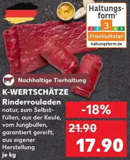 Kaufland K-WERTSCHÄTZE Rinderrouladen Angebot